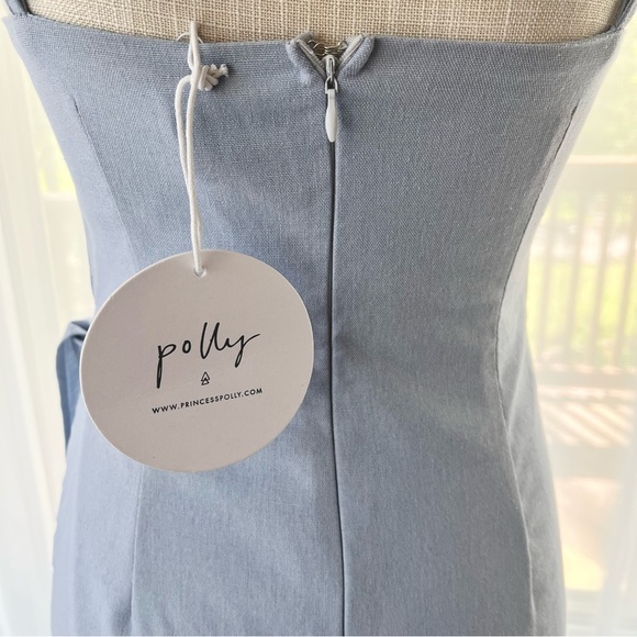Princess Polly Cottage Hill Mini Dress Size 4 Baby Blue NWT - Picture 8 of 16